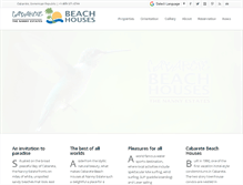 Tablet Screenshot of cabaretebeachhouses.com